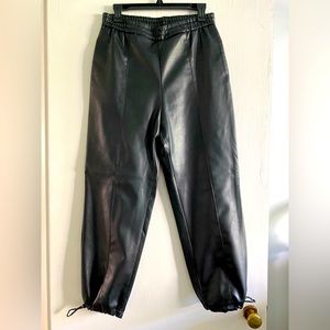 Black Pleather Zara Pants